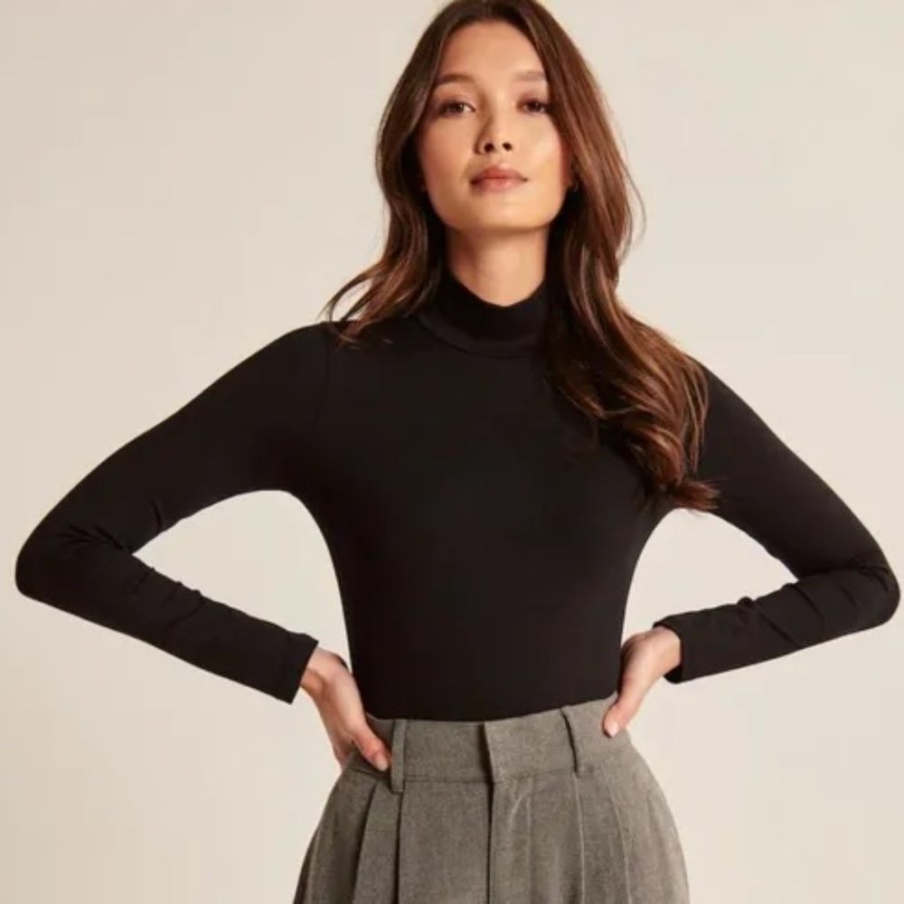 Abercrombie Seamless Mock Neck Bodysuit